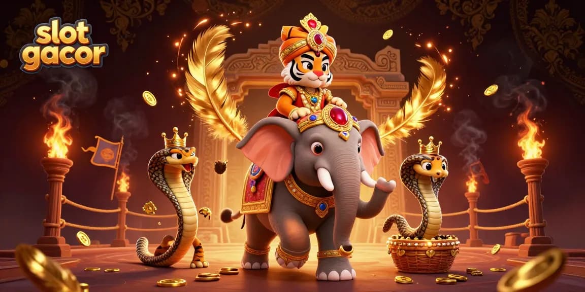 Experience thrilling action with slot gacor features, showcasing vibrant characters and dynamic casino elements.