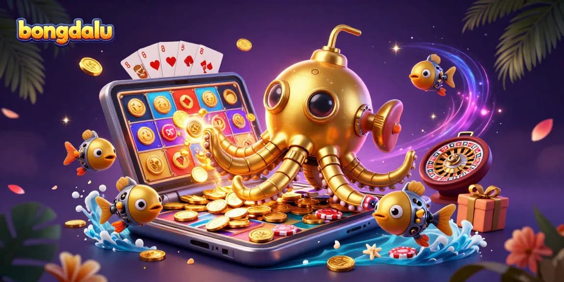 Experience bongdalu's electrifying casino adventure with golden kraken and vibrant slot games!