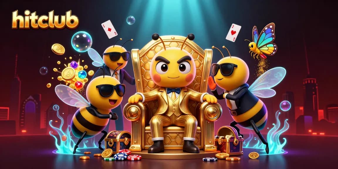 Join the thrill of winning at hitclub with vibrant casino elements and 3D character action.