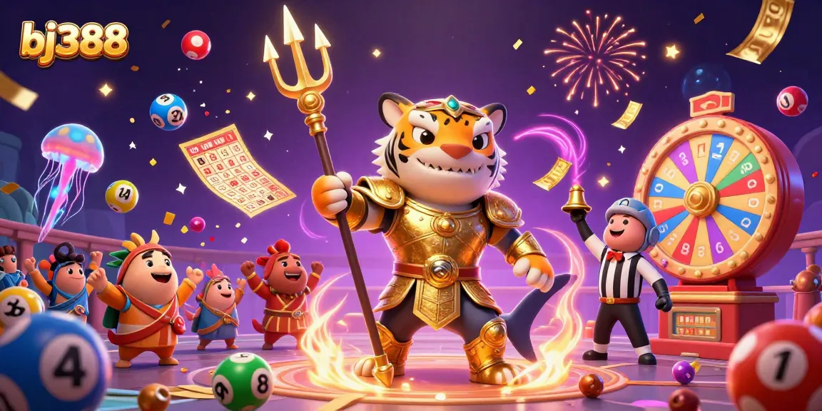 Bettors experience excitement with bj388's underwater casino scene featuring a tiger shark and vibrant game elements.