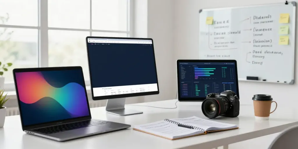 SEO strategist optimizing instant indexing strategies in a bright workspace.