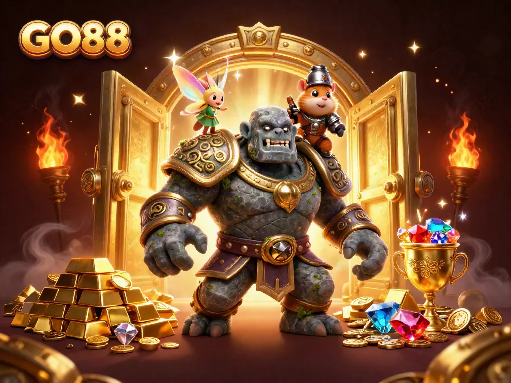 Experience the magic of GO88 with our interactive gaming guardian bringing treasures to life.