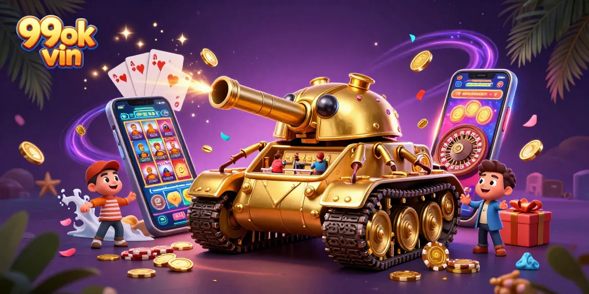 Experience the excitement of 99ok vin with this immersive casino scene featuring vibrant gaming elements.