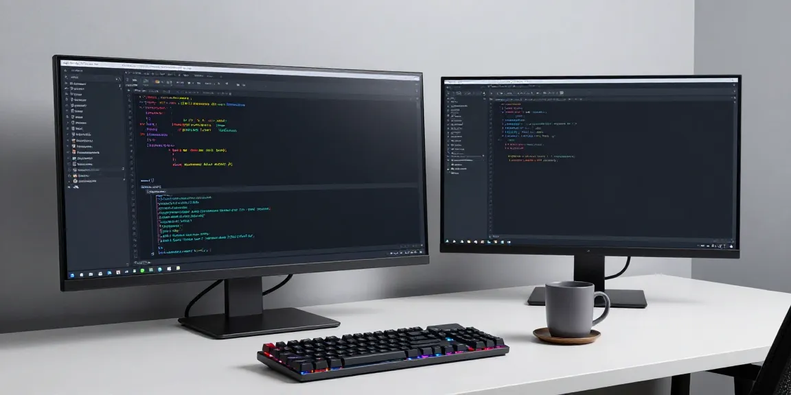 Affordable .co.uk domain registration in a tech-savvy workspace featuring software development tools and a sleek atmosphere.