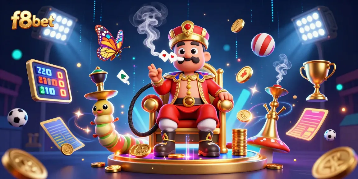 f8bet engages players with dynamic sports actions and thrilling casino elements in a vibrant 3D scene.