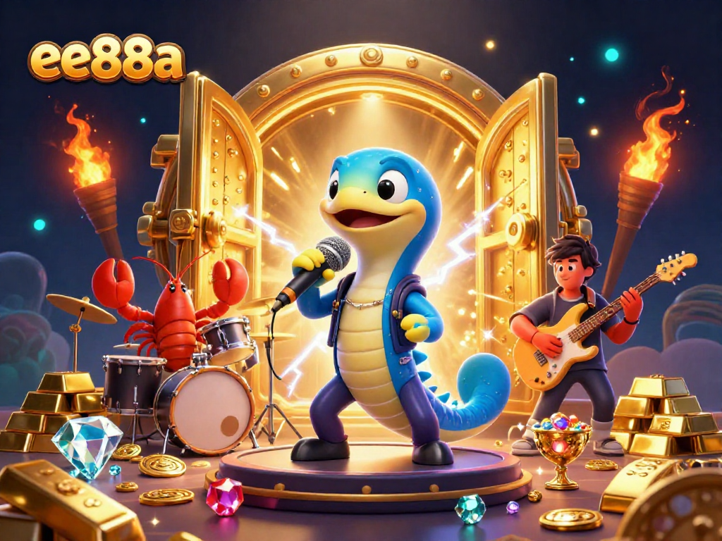 Experience thrilling gaming with ee88a as the electric eel DJ spins under the sea.