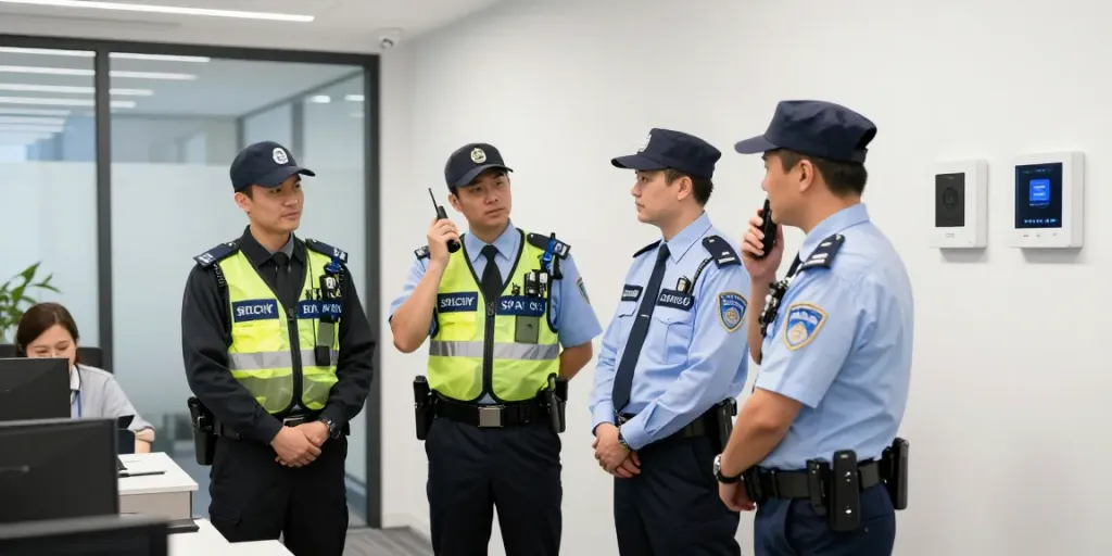 Private Security: Trusted local professional ensuring safety in London corporate office.