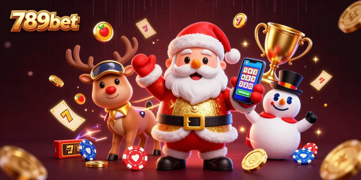 Spin to win with 789bet's casino action featuring Santa and friends full of fun.