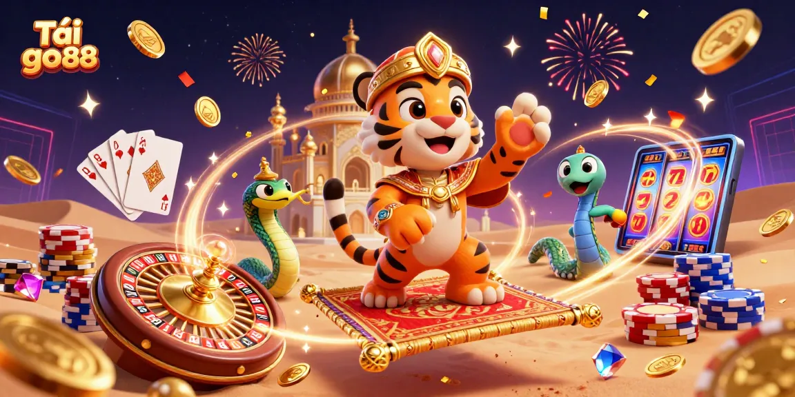 Experience the thrill with Tải go88 featuring vibrant characters and dazzling casino elements.